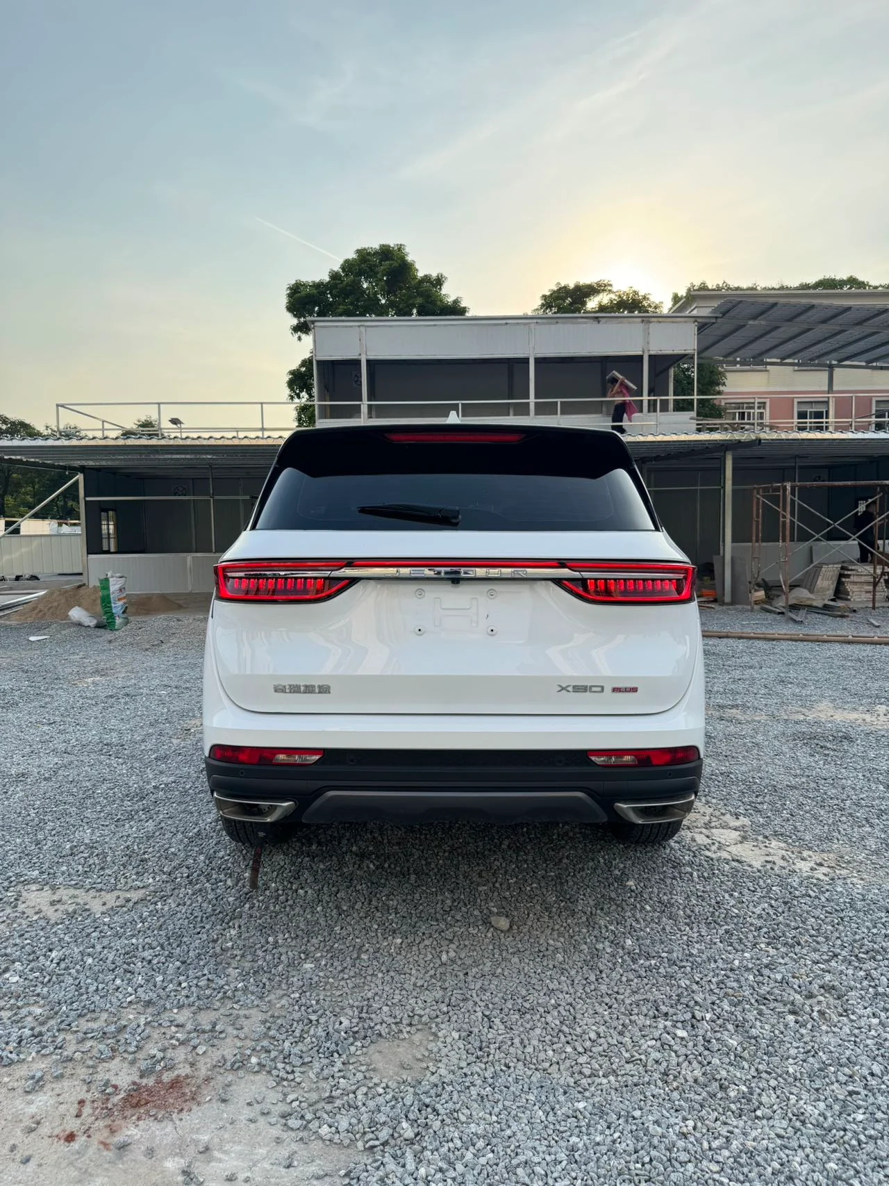 2024 Jetour X90 PLUS white rear view