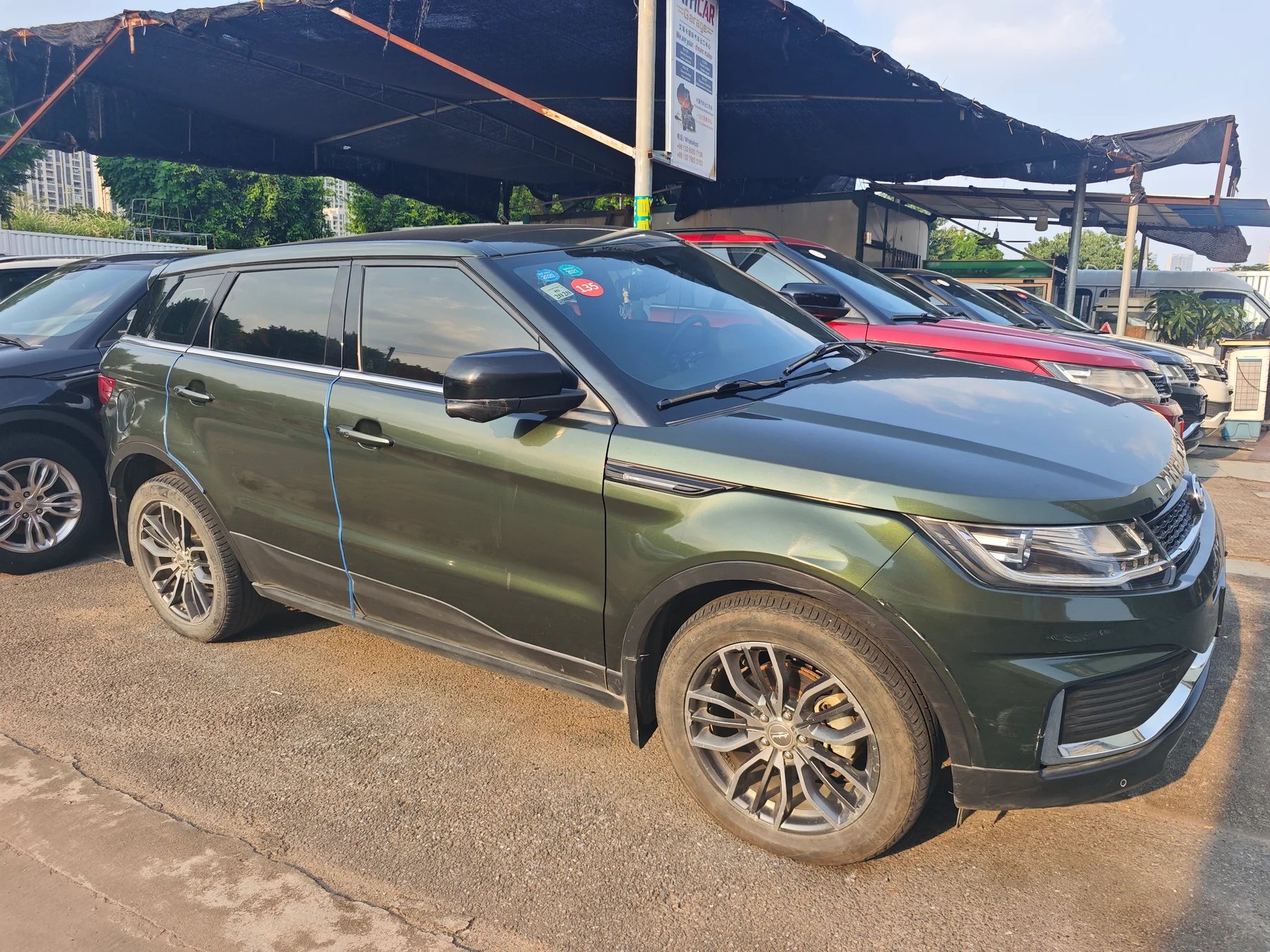 2018 Landwind X7 green front three-quarter view
