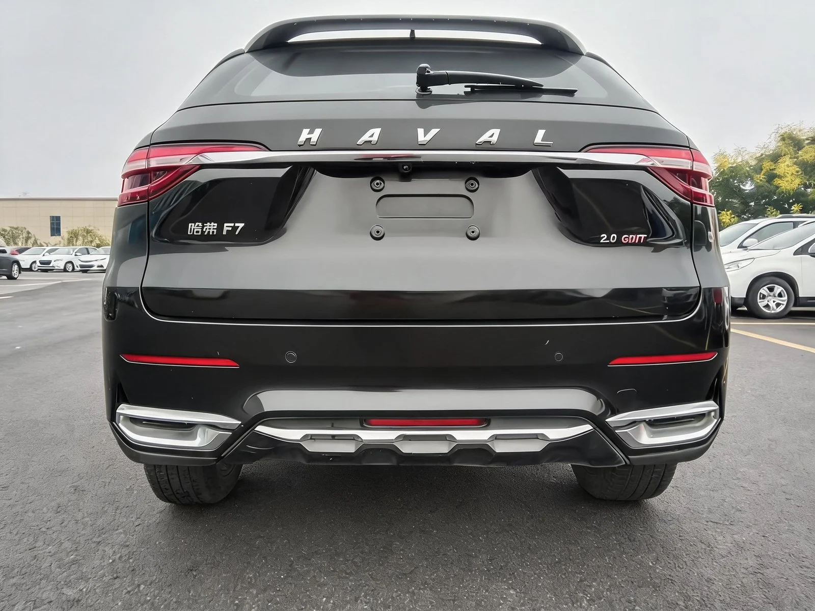 2020 Haval F7 4WD black rear view