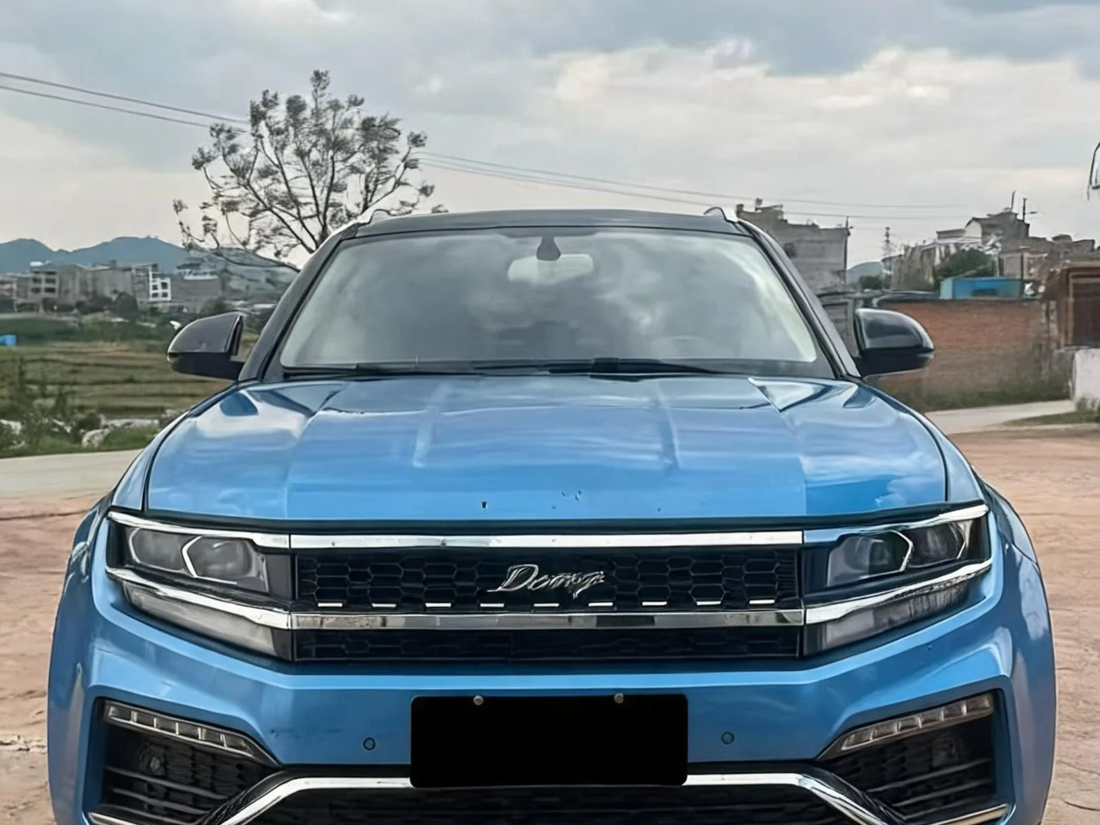 2017 Zotye Damy X7 blue front view