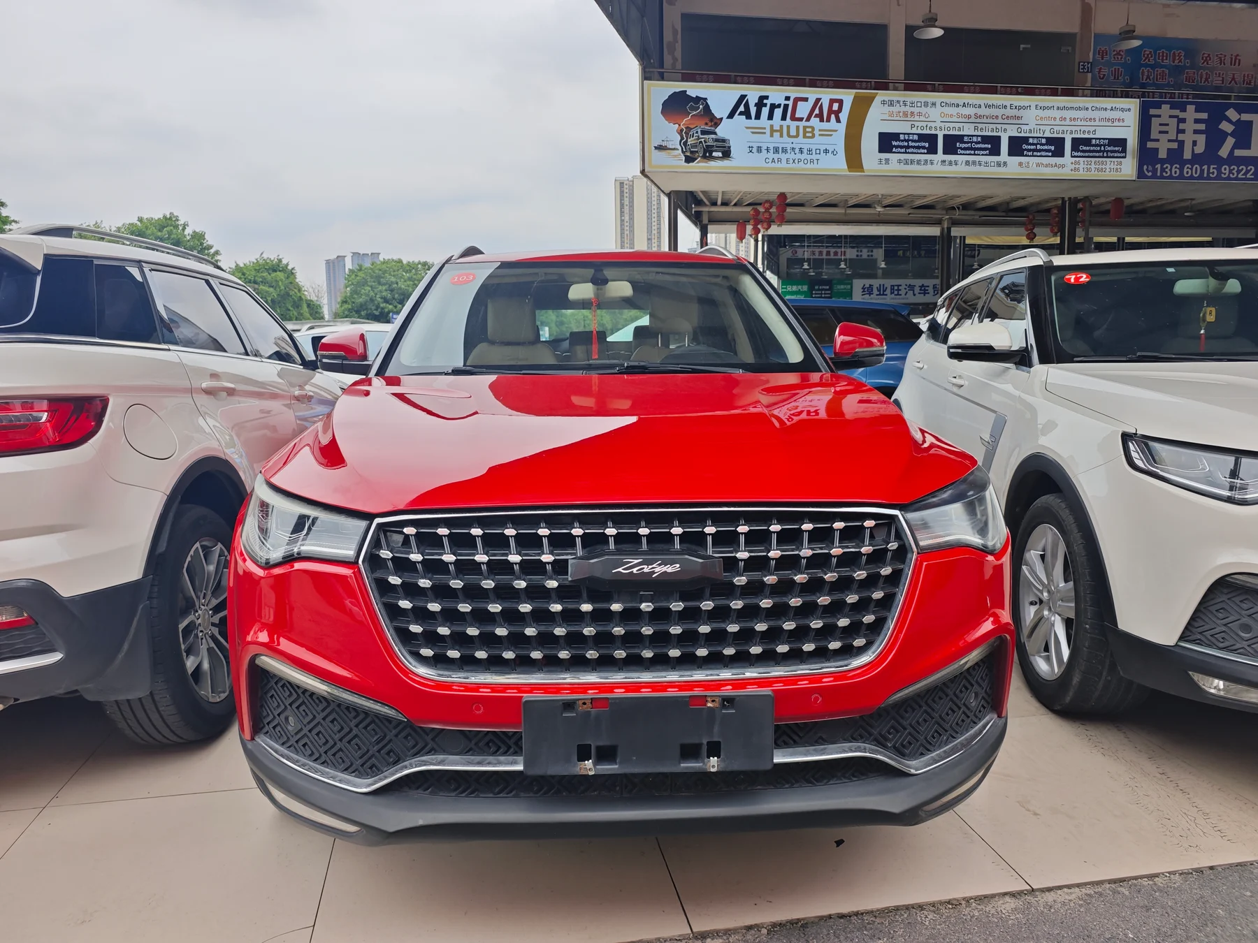 2017 Zotye T700 red front view
