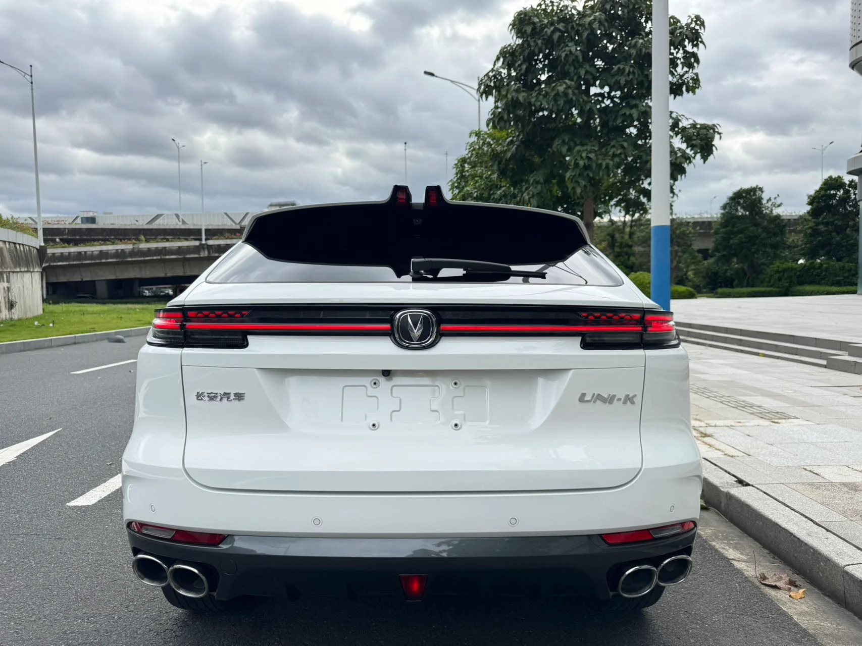 2021 Changan UNI-K white rear view