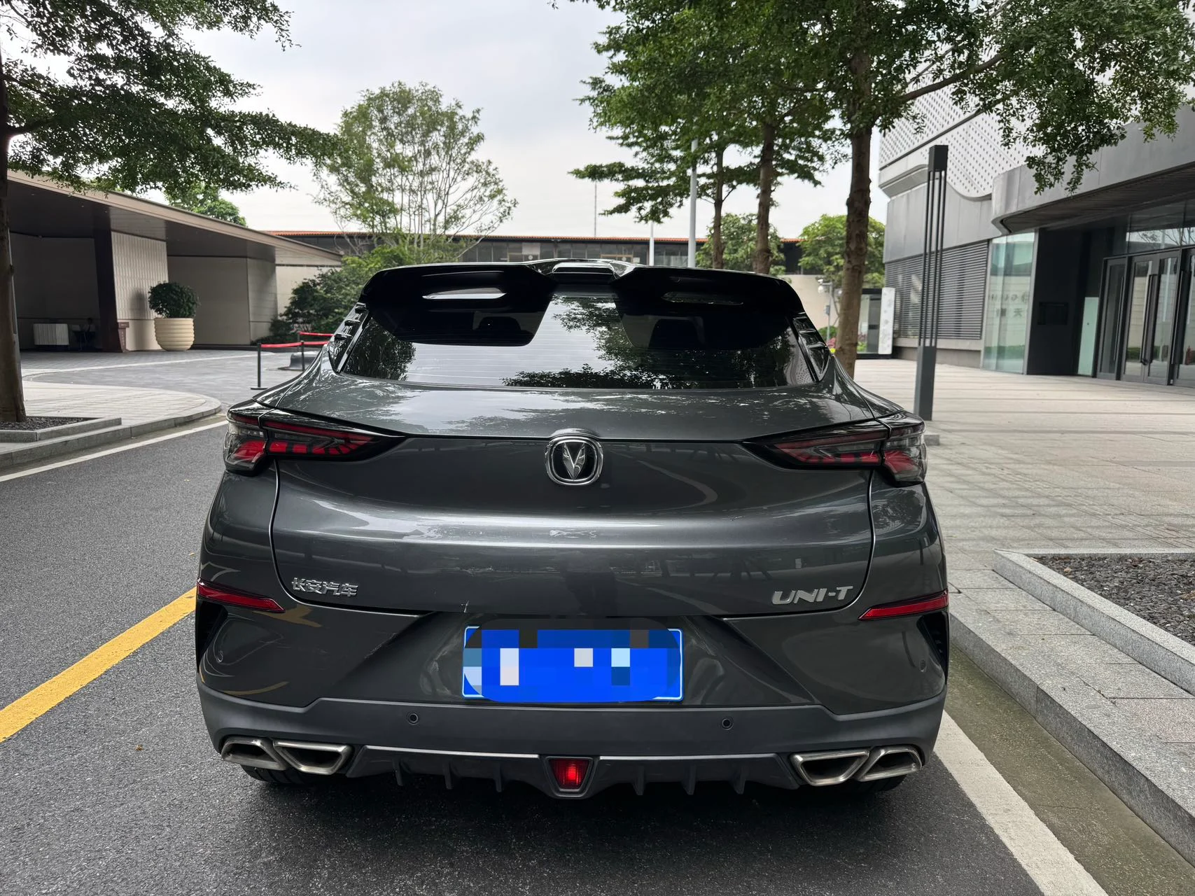 2020 Changan UNI-T grey rear view